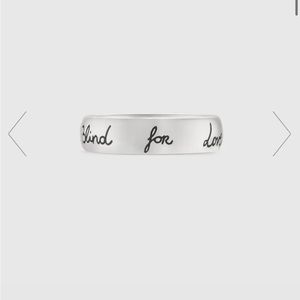 silver gucci ring